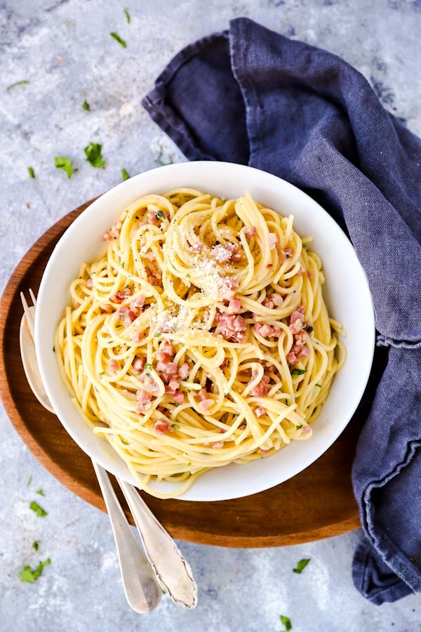 Spaghetti Carbonara Rezept: Den Klassiker ganz einfach selbst gemacht! Spaghetti Carbonara Rezept: Den Klassiker ganz einfach selbst gemacht!