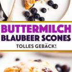 Blaubeere Buttermilch Scones Bild Pin