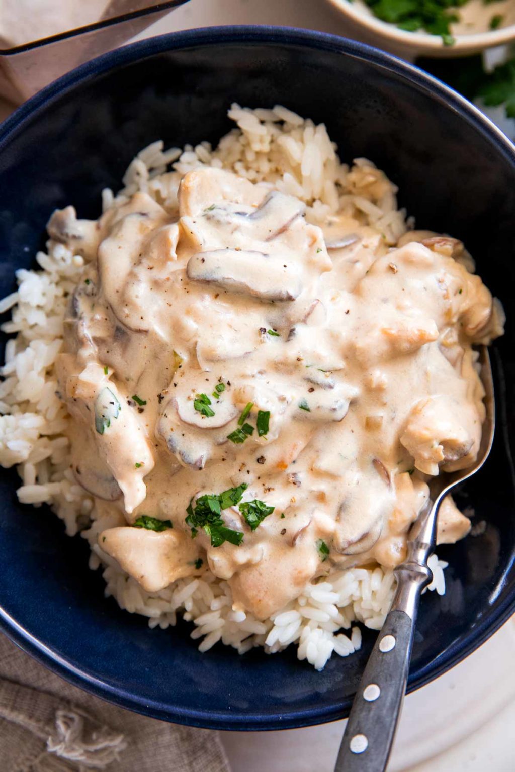 Hähnchen Geschnetzeltes mit Pilzen Rezepte - AlltagsKitchen